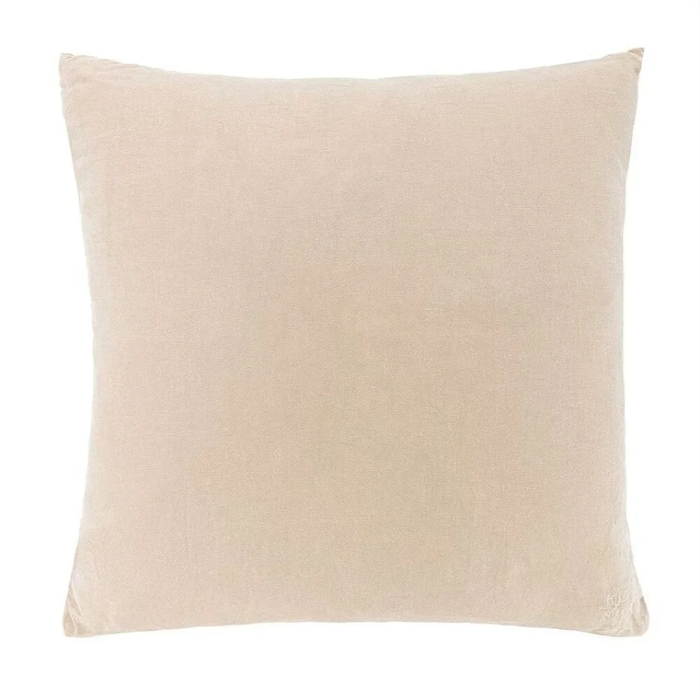 HAWKINS NEW YORK Simple Linen Pillow in Flax 22x22 New Bedding Home Decor